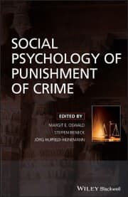 Cover von Social Psychology of Punishment of Crime
