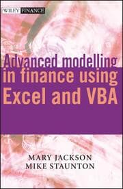 Cover von Advanced modelling in finance using Excel and VBA