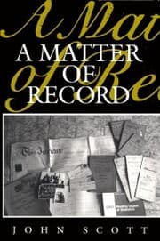 Cover von A Matter of Record