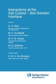 Cover von Interactions at the Soil Colloid-Soil Solution Interface