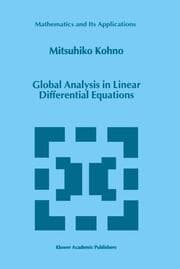 Cover von Global Analysis in Linear Differential Equations
