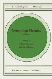 Cover von Computing Meaning Volume 1