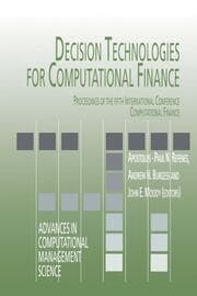Cover von Decision Technologies for Computational Finance