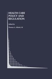 Cover von Health Care Policy and Regulation