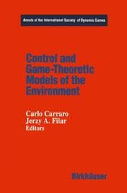 Cover von Control and Game-Theoretic Models of the Environment