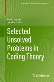 Cover von Selected Unsolved Problems in Coding Theory