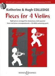Cover von Pieces for 4 Violins