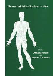 Cover von Biomedical Ethics Reviews ' 1989