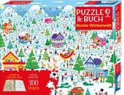 Cover von Puzzle & Buch: Bunte Winterwelt