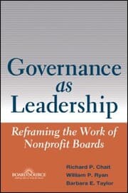 Cover von Governance as Leadership