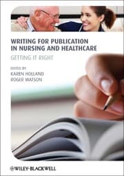 Cover von Writing for Publication in Nursing and Healthcare