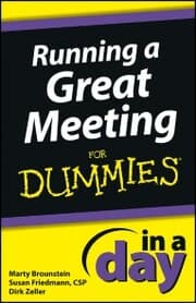 Cover von Running a Great Meeting In a Day For Dummies