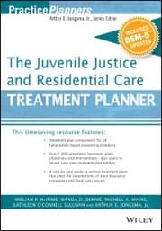 Cover von The Juvenile Justice and Residential Care Treatment Planner, with DSM 5 Updates
