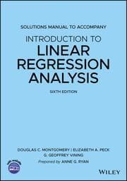 Cover von Solutions Manual to Accompany Introduction to Linear Regression Analysis