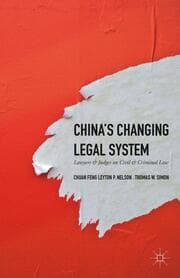 Cover von China's Changing Legal System