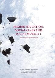 Cover von Higher Education, Social Class and Social Mobility