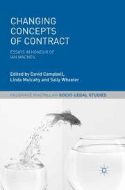 Cover von Changing Concepts of Contract