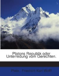 Cover von Platons Republik oder Unterredung vom Gerechten.