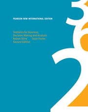 Cover von Statistics for Business: Decision Making and Analysis