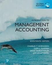 Cover von Introduction to Management Accounting, Global Edition