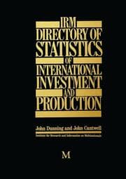 Cover von IRM Directory of Statistics of International Investment and Production