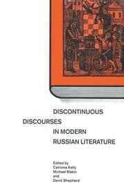 Cover von Discontinuous Discourses in Modern Russian Literature