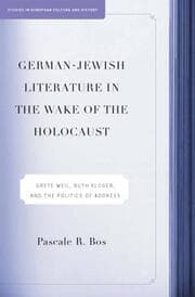 Cover von German-Jewish Literature in the Wake of the Holocaust