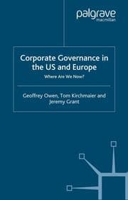Cover von Corporate Governance in the US and Europe