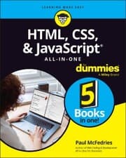 Cover von HTML, CSS,& JavaScript All-in-One For Dummies