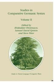 Cover von Studies in Comparative Germanic Syntax