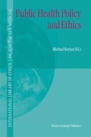 Cover von Public Health Policy and Ethics