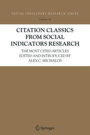 Cover von Citation Classics from Social Indicators Research