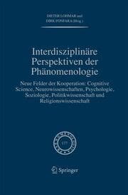 Cover von Interdisziplinäre Perspektiven der Phänomenologie