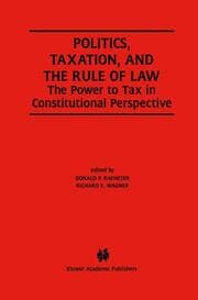 Cover von Politics, Taxation, and the Rule of Law