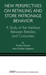 Cover von New Perspectives on Retailing and Store Patronage Behavior