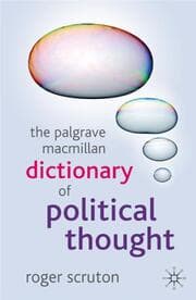 Cover von The Palgrave Macmillan Dictionary of Political Thought