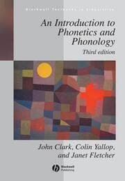 Cover von An Introduction to Phonetics and Phonology
