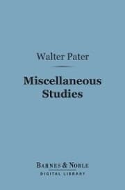 Cover von Miscellaneous Studies (Barnes & Noble Digital Library)