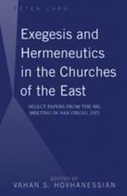 Cover von Exegesis and Hermeneutics in the Churches of the East