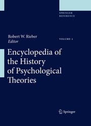 Cover von Encyclopedia of the History of Psychological Theories 1