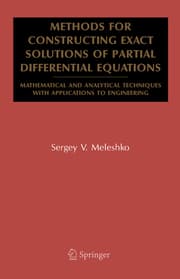 Cover von Methods for Constructing Exact Solutions of Partial Differential Equations