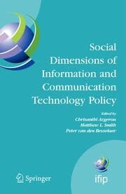 Cover von Social Dimensions of Information and Communication Technology Policy