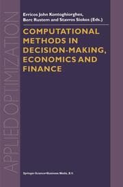 Cover von Computational Methods in Decision-Making, Economics and Finance