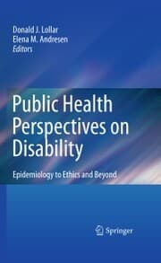 Cover von Public Health Perspectives on Disability