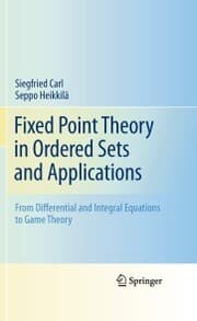 Cover von Fixed Point Theory in Ordered Sets and Applications