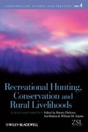 Cover von Recreational Hunting, Conservation and Rural Livelihoods