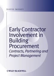 Cover von Early Contractor Involvement in Building Procurement