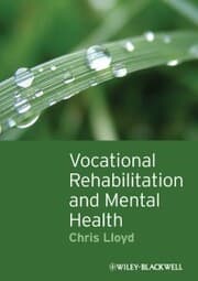 Cover von Vocational Rehabilitation and Mental Health