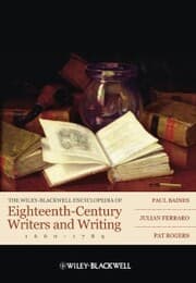 Cover von The Wiley-Blackwell Encyclopedia of Eighteenth-Century Writers and Writing 1660 - 1789