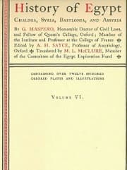 Cover von History of Egypt, Chaldea, Syria, Babylonia, and Assyria, Vol. 6